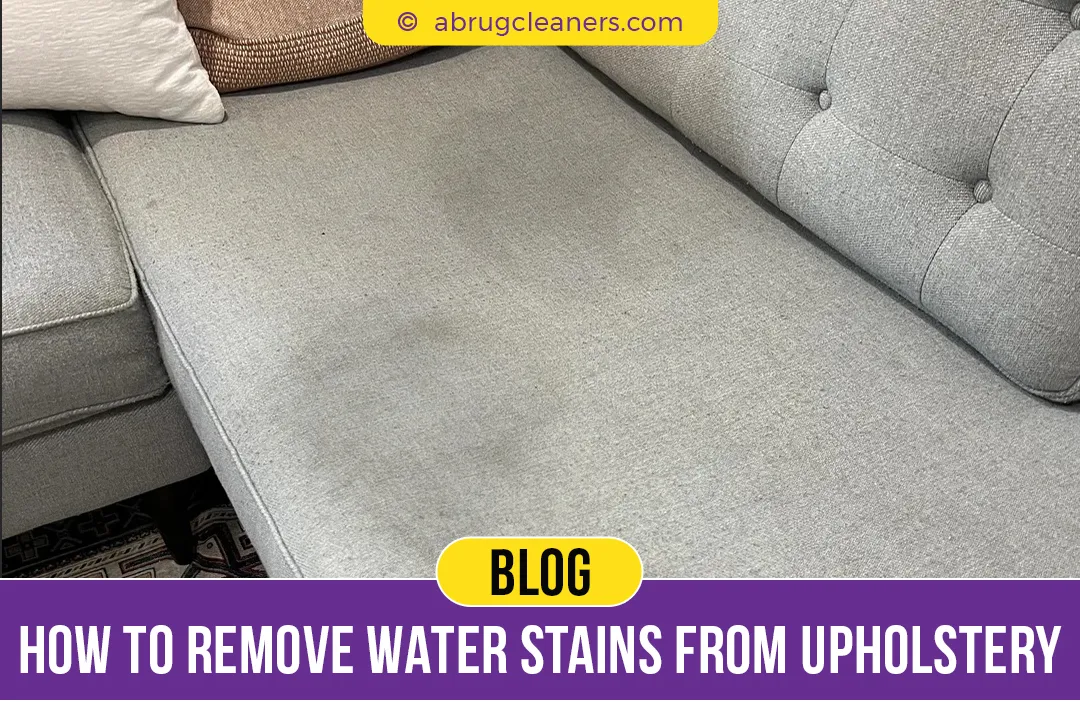 How To Remove Water Stains From Upholstery